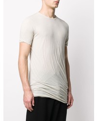 weißes T-Shirt mit einem Rundhalsausschnitt von Rick Owens