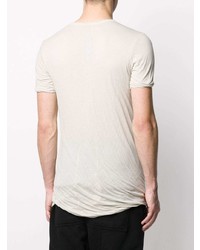 weißes T-Shirt mit einem Rundhalsausschnitt von Rick Owens