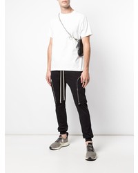 weißes T-Shirt mit einem Rundhalsausschnitt von Rick Owens