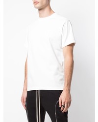 weißes T-Shirt mit einem Rundhalsausschnitt von Rick Owens