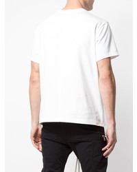 weißes T-Shirt mit einem Rundhalsausschnitt von Rick Owens