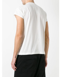 weißes T-Shirt mit einem Rundhalsausschnitt von Rick Owens DRKSHDW