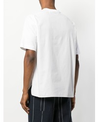 weißes T-Shirt mit einem Rundhalsausschnitt von Cédric Charlier