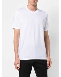 weißes T-Shirt mit einem Rundhalsausschnitt von Jil Sander