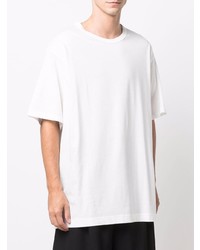 weißes T-Shirt mit einem Rundhalsausschnitt von Yohji Yamamoto