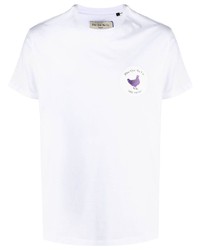 weißes T-Shirt mit einem Rundhalsausschnitt von Plùs Que Ma Vìe