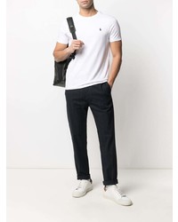 weißes T-Shirt mit einem Rundhalsausschnitt von Polo Ralph Lauren