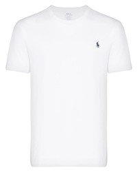 weißes T-Shirt mit einem Rundhalsausschnitt von Polo Ralph Lauren