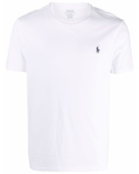 weißes T-Shirt mit einem Rundhalsausschnitt von Polo Ralph Lauren