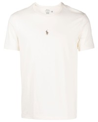 weißes T-Shirt mit einem Rundhalsausschnitt von Polo Ralph Lauren