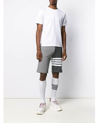 weißes T-Shirt mit einem Rundhalsausschnitt von Thom Browne