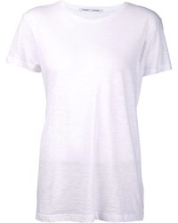 weißes T-Shirt mit einem Rundhalsausschnitt von Proenza Schouler