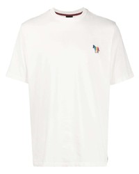 weißes T-Shirt mit einem Rundhalsausschnitt von PS Paul Smith