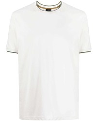 weißes T-Shirt mit einem Rundhalsausschnitt von PS Paul Smith