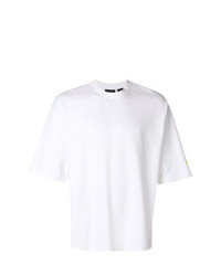 weißes T-Shirt mit einem Rundhalsausschnitt von Puma