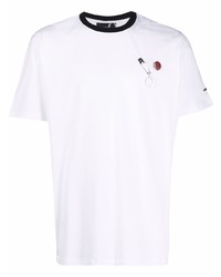 weißes T-Shirt mit einem Rundhalsausschnitt von Raf Simons X Fred Perry