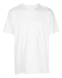 weißes T-Shirt mit einem Rundhalsausschnitt von rag & bone