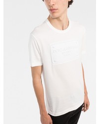 weißes T-Shirt mit einem Rundhalsausschnitt von Dolce & Gabbana