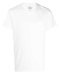 weißes T-Shirt mit einem Rundhalsausschnitt von Ralph Lauren RRL