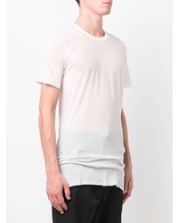 weißes T-Shirt mit einem Rundhalsausschnitt von Rick Owens