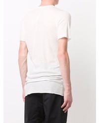 weißes T-Shirt mit einem Rundhalsausschnitt von Rick Owens