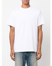 weißes T-Shirt mit einem Rundhalsausschnitt von Martine Rose