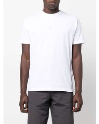 weißes T-Shirt mit einem Rundhalsausschnitt von Stone Island