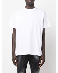 weißes T-Shirt mit einem Rundhalsausschnitt von DSQUARED2