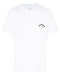 weißes T-Shirt mit einem Rundhalsausschnitt von Reception