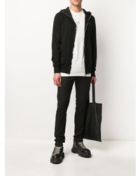 weißes T-Shirt mit einem Rundhalsausschnitt von Rick Owens DRKSHDW