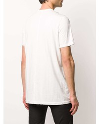 weißes T-Shirt mit einem Rundhalsausschnitt von Rick Owens DRKSHDW