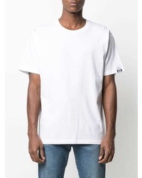 weißes T-Shirt mit einem Rundhalsausschnitt von Golden Goose