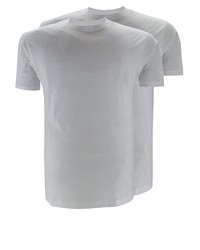 weißes T-Shirt mit einem Rundhalsausschnitt von replika