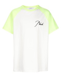 weißes T-Shirt mit einem Rundhalsausschnitt von Rhude