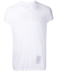 weißes T-Shirt mit einem Rundhalsausschnitt von Rick Owens DRKSHDW