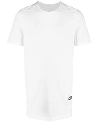 weißes T-Shirt mit einem Rundhalsausschnitt von Rick Owens DRKSHDW