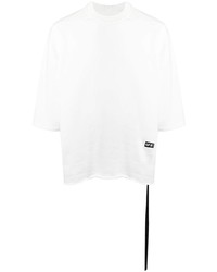 weißes T-Shirt mit einem Rundhalsausschnitt von Rick Owens DRKSHDW