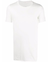 weißes T-Shirt mit einem Rundhalsausschnitt von Rick Owens DRKSHDW