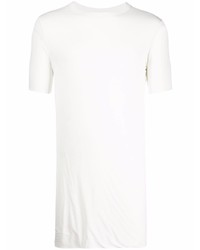 weißes T-Shirt mit einem Rundhalsausschnitt von Rick Owens DRKSHDW