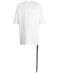 weißes T-Shirt mit einem Rundhalsausschnitt von Rick Owens DRKSHDW