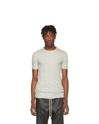 weißes T-Shirt mit einem Rundhalsausschnitt von Rick Owens