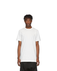 weißes T-Shirt mit einem Rundhalsausschnitt von Rick Owens