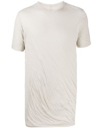 weißes T-Shirt mit einem Rundhalsausschnitt von Rick Owens