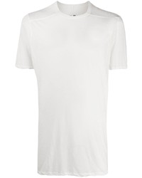 weißes T-Shirt mit einem Rundhalsausschnitt von Rick Owens