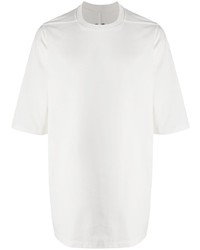 weißes T-Shirt mit einem Rundhalsausschnitt von Rick Owens