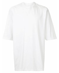 weißes T-Shirt mit einem Rundhalsausschnitt von Rick Owens