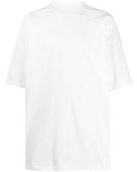 weißes T-Shirt mit einem Rundhalsausschnitt von Rick Owens