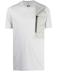 weißes T-Shirt mit einem Rundhalsausschnitt von Rick Owens