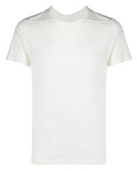 weißes T-Shirt mit einem Rundhalsausschnitt von Rick Owens