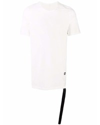 weißes T-Shirt mit einem Rundhalsausschnitt von Rick Owens